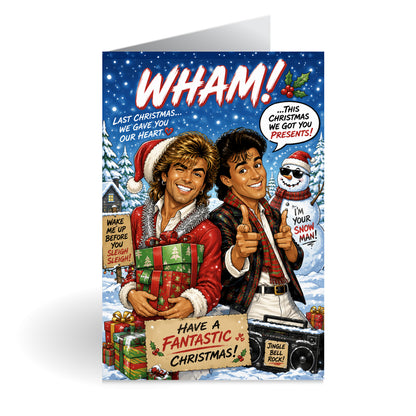 Wham Novelty Christmas Card