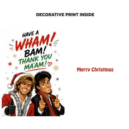 Wham Novelty Christmas Card