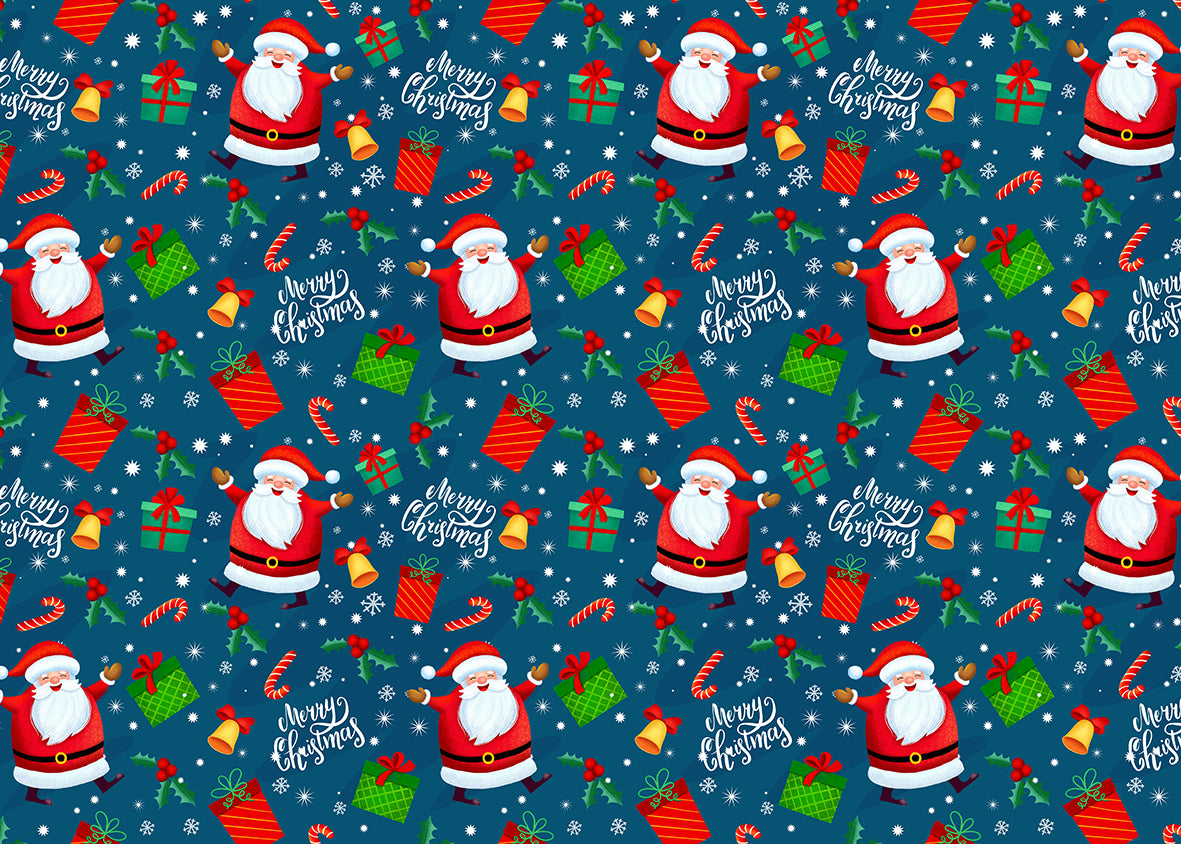 Father Christmas Multi Gift Wrap