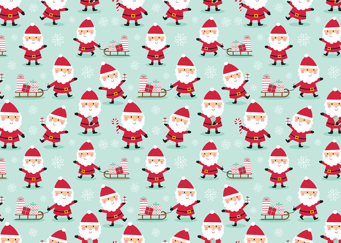 Father Christmas Multi Gift Wrap