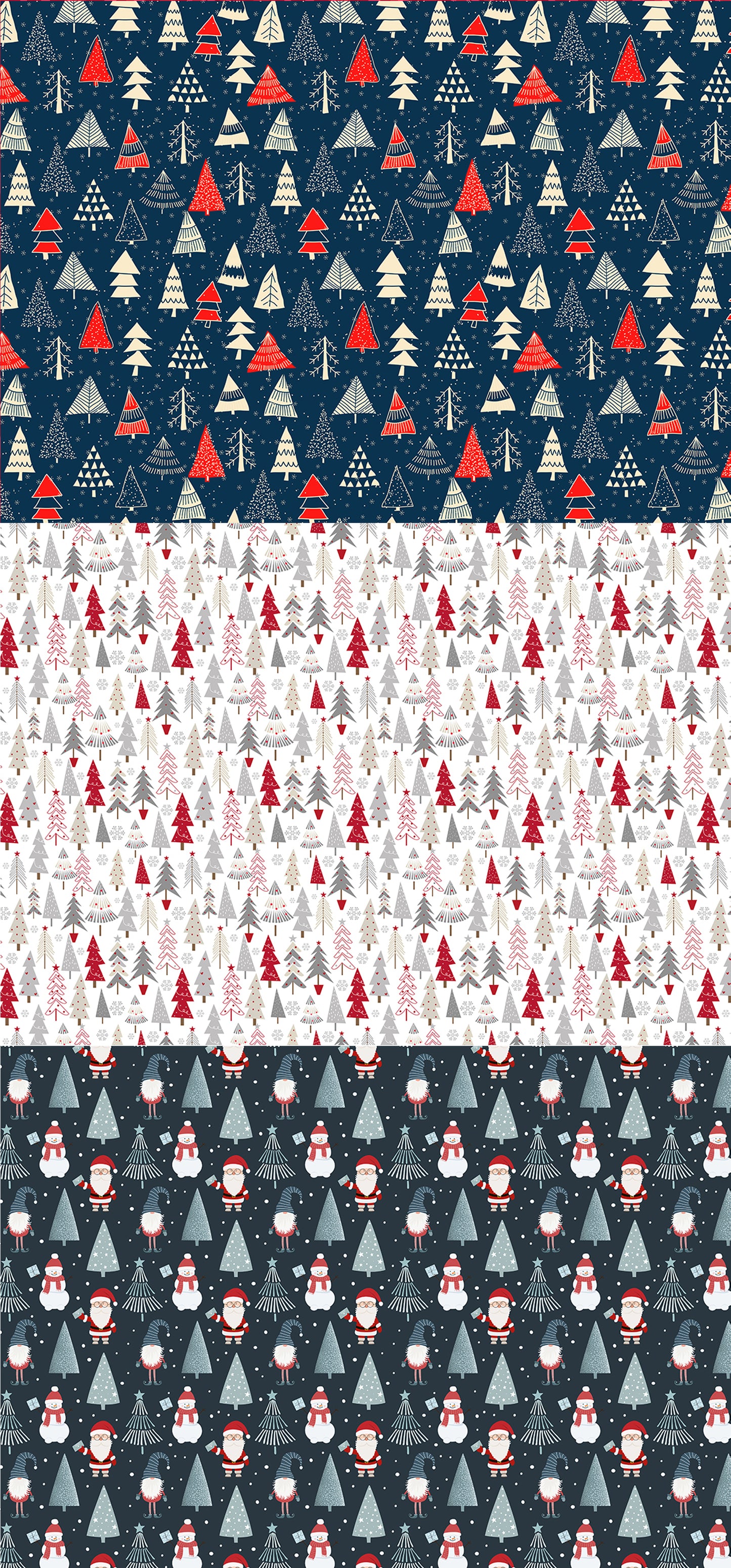 Christmas Trees Multi Gift Wrap