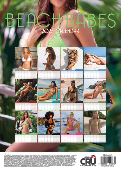 Beach Babes - A3 Calendar 2027