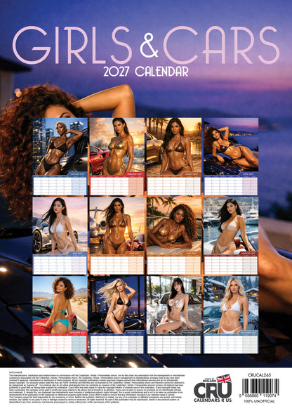 Girls & Cars - A3 Calendar 2027