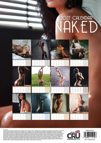Naked - A3 Calendar 2027