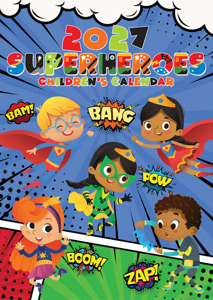 Superheroes - A3 Calendar 2027