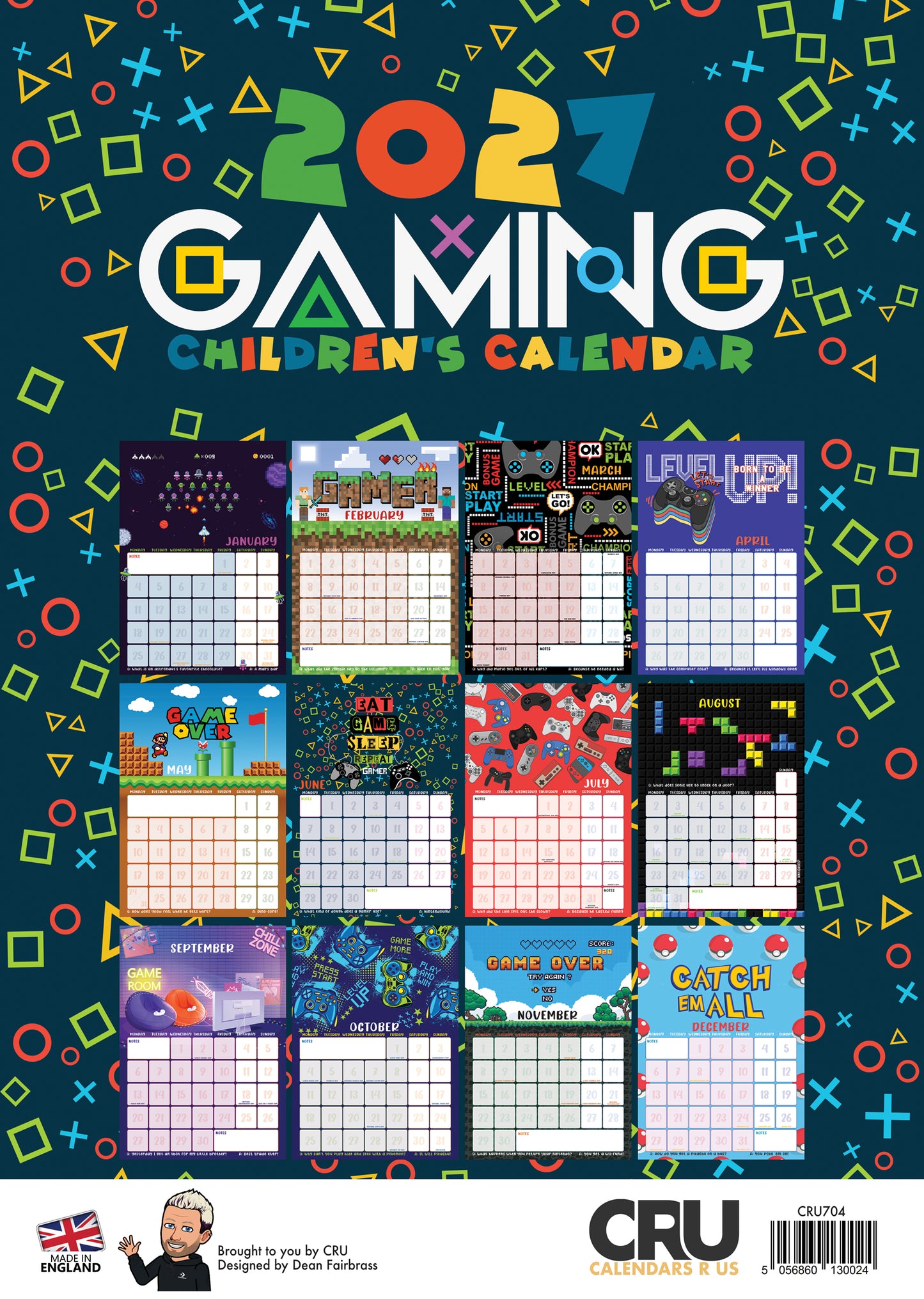 Gaming - A3 Calendar 2027