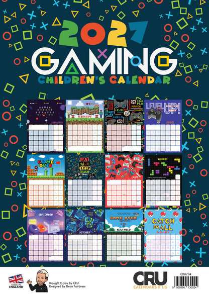 Gaming - A3 Calendar 2027