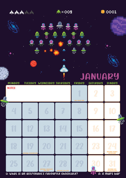 Gaming - A3 Calendar 2027
