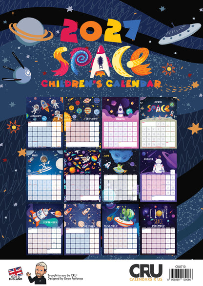 Space - A3 Calendar 2027