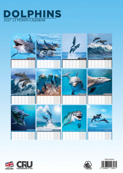 Dolphins - A3 Calendar 2027