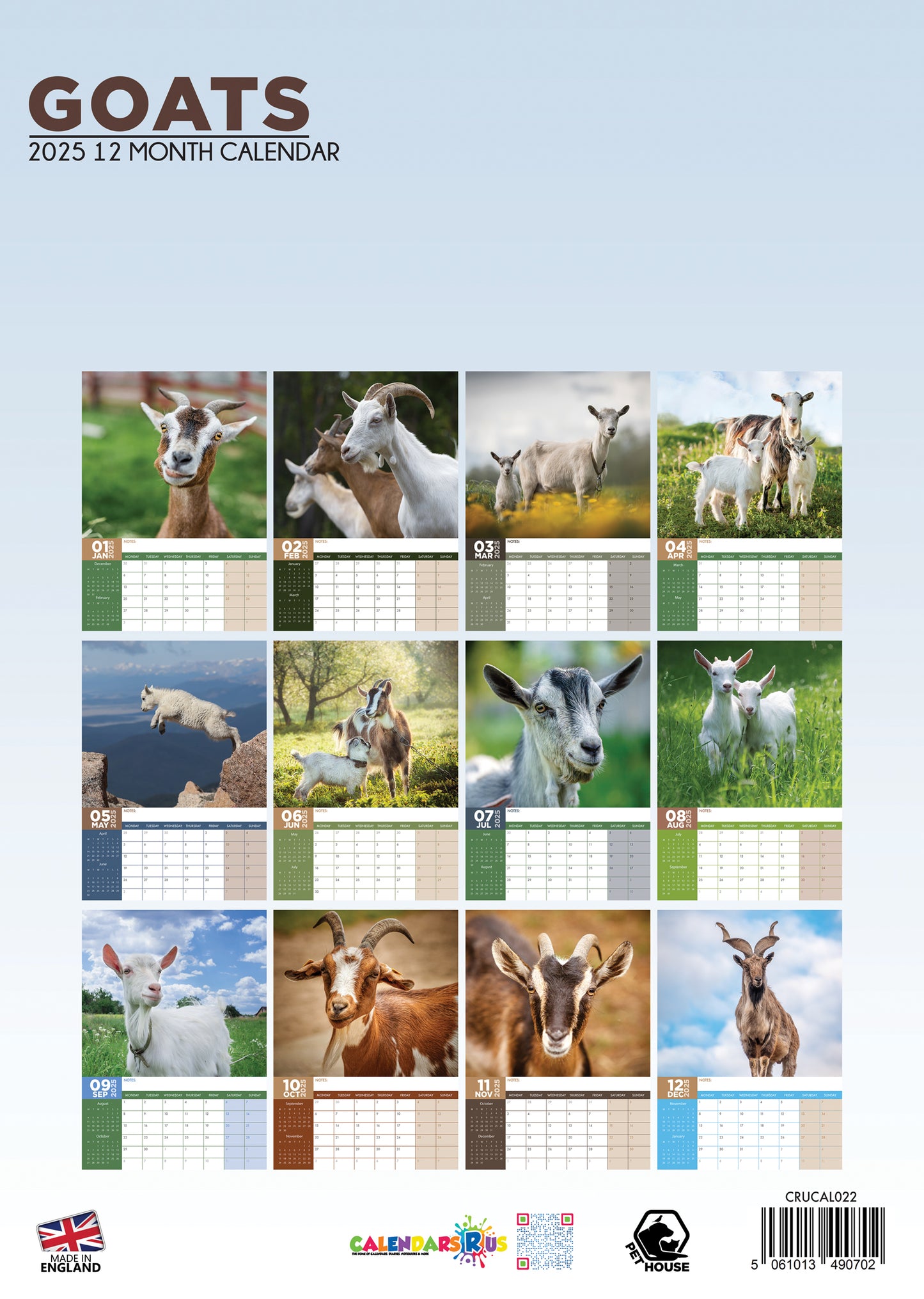 Goats Calendar 2025