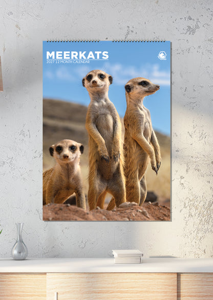 Meerkats - A3 Calendar 2027