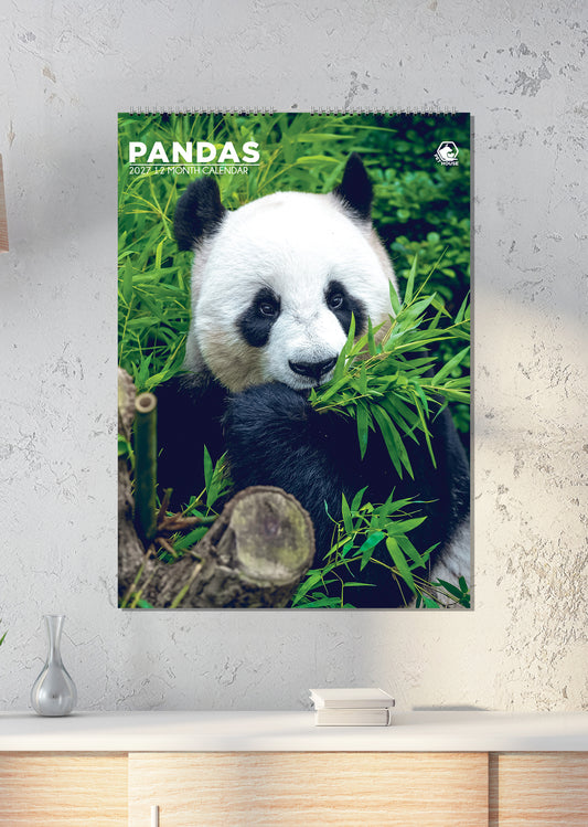 Pandas - A3 Calendar 2027
