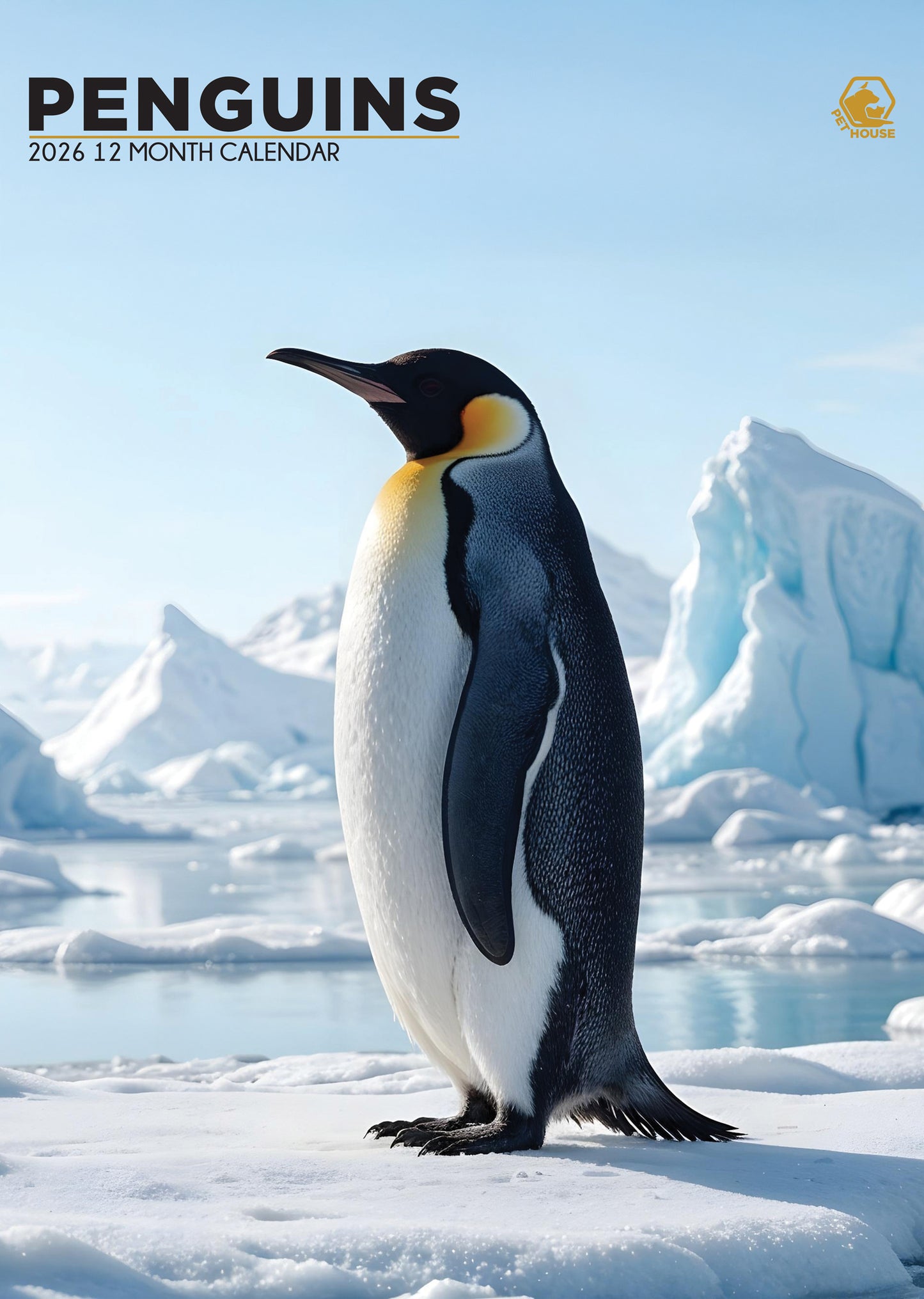 Penguins - A3 Calendar 2026