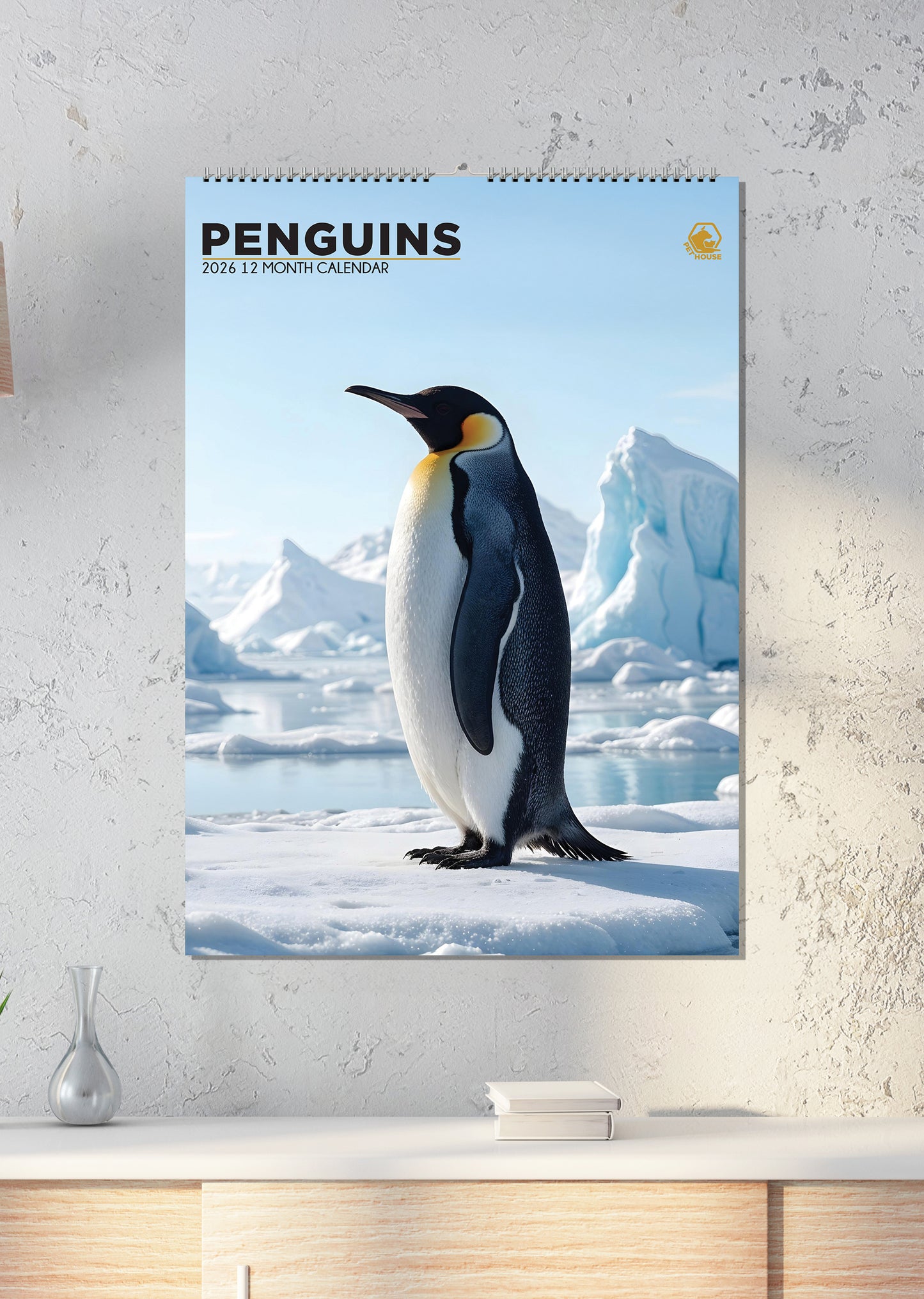 Penguins - A3 Calendar 2026