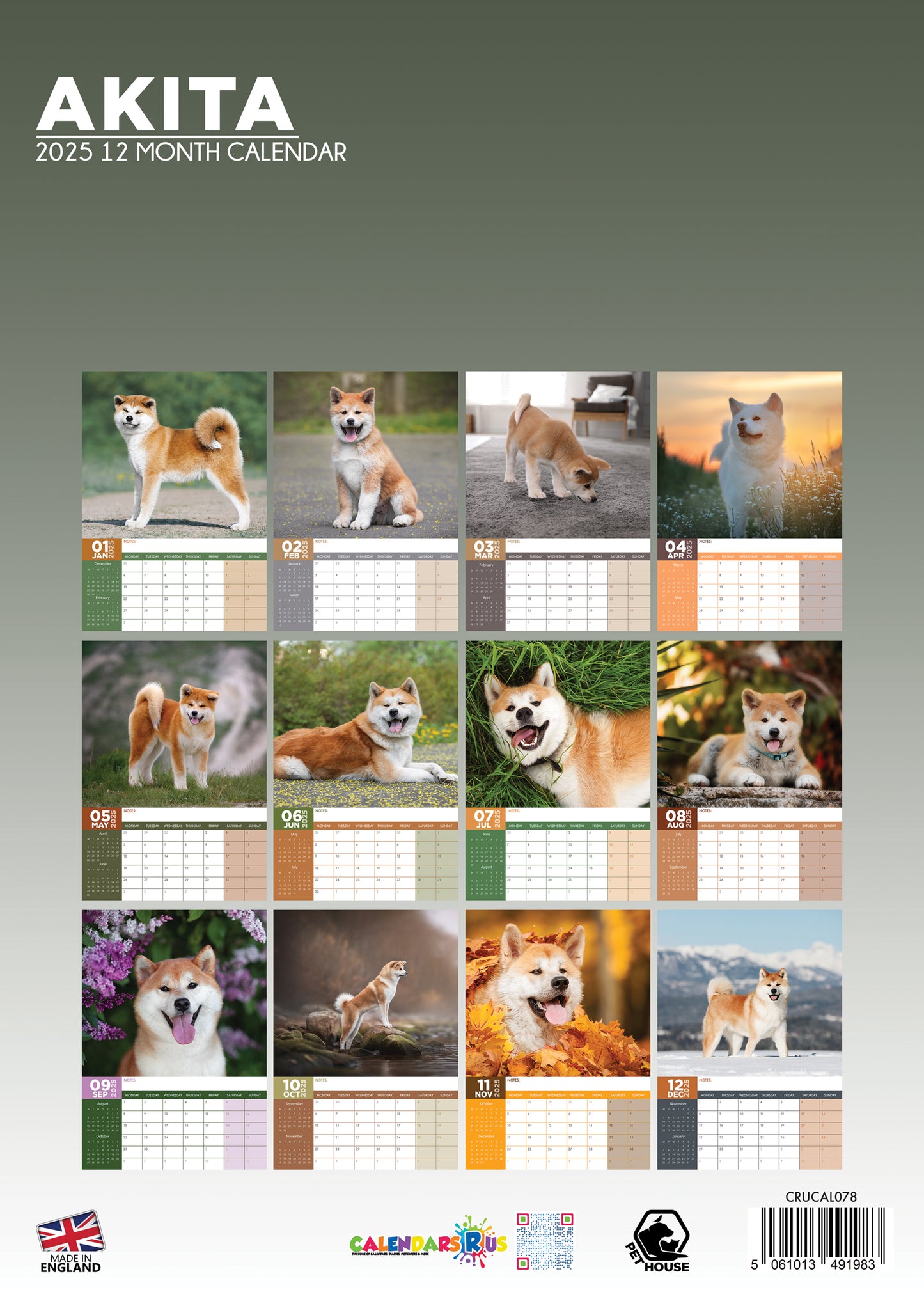 Akita Calendar 2025