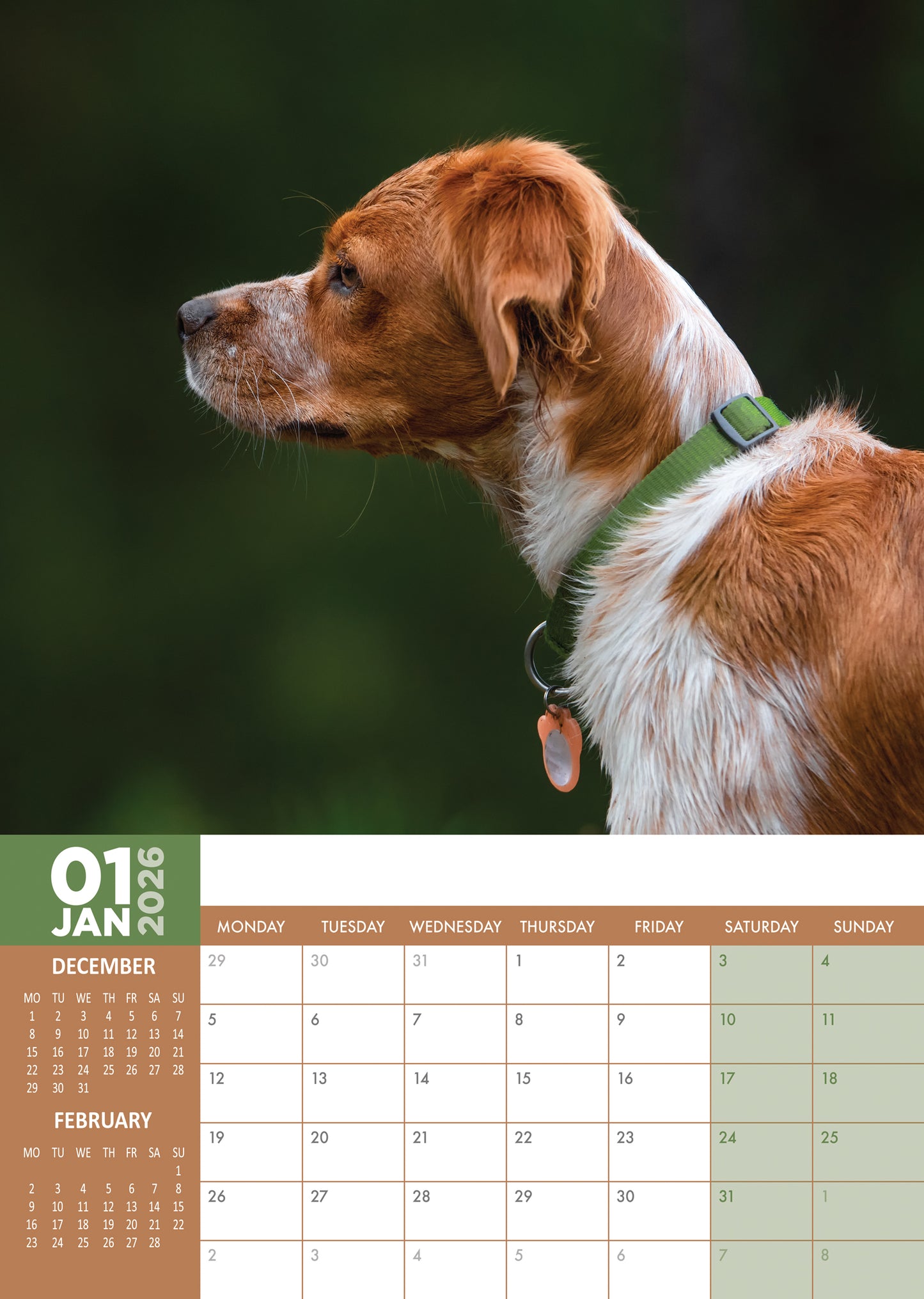 Brittany - A3 Calendar 2026