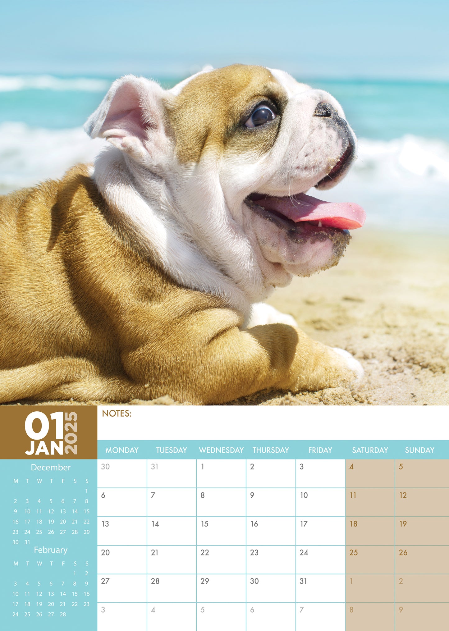 Bulldog Calendar 2025