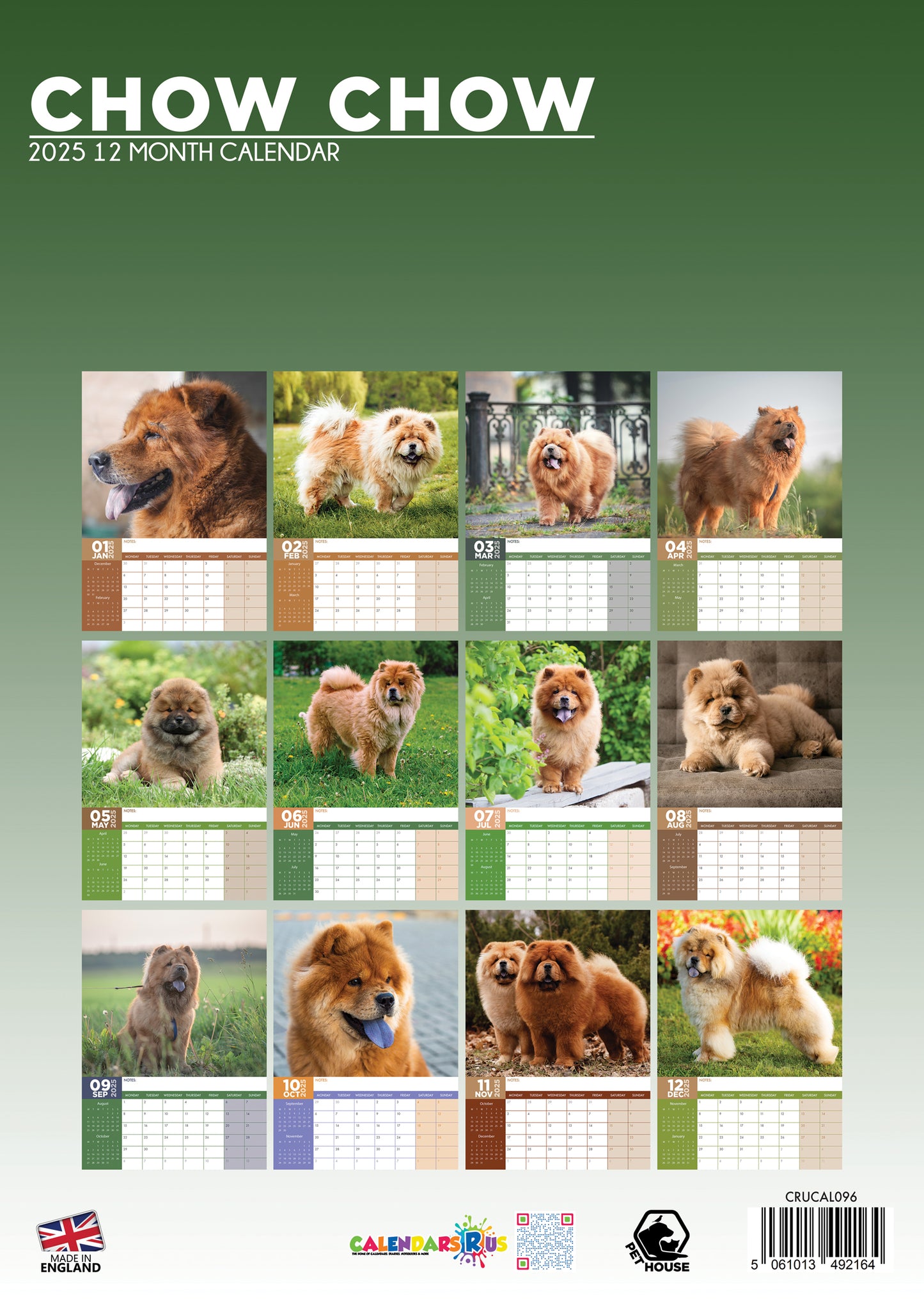 Chow Chow Calendar 2025