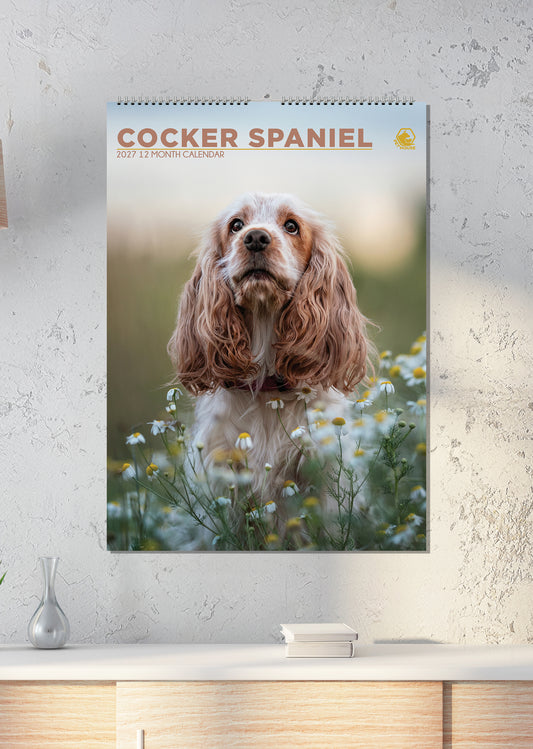 Cocker Spaniel - A3 Calendar 2027