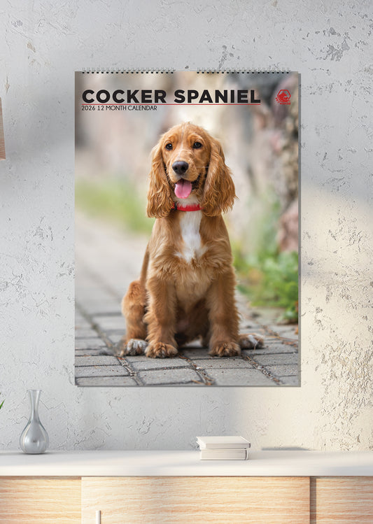 Cocker Spaniel - A3 Calendar 2026