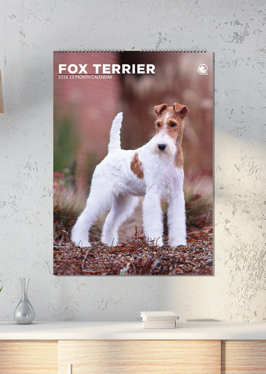 Fox Terrier - A3 Calendar 2026
