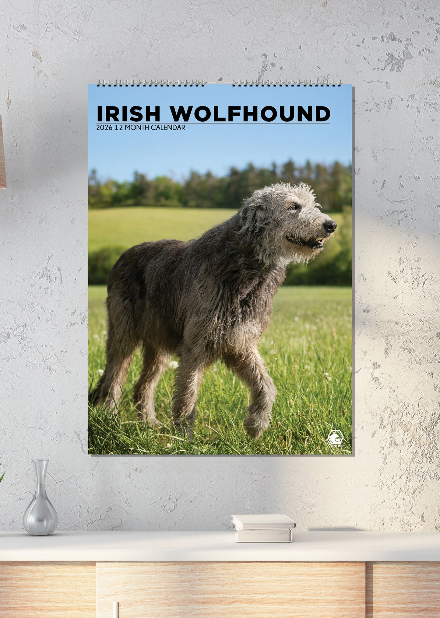 Irish Wolfhound - A3 Calendar 2026