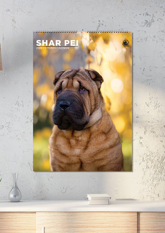Shar Pei - A3 Calendar 2026