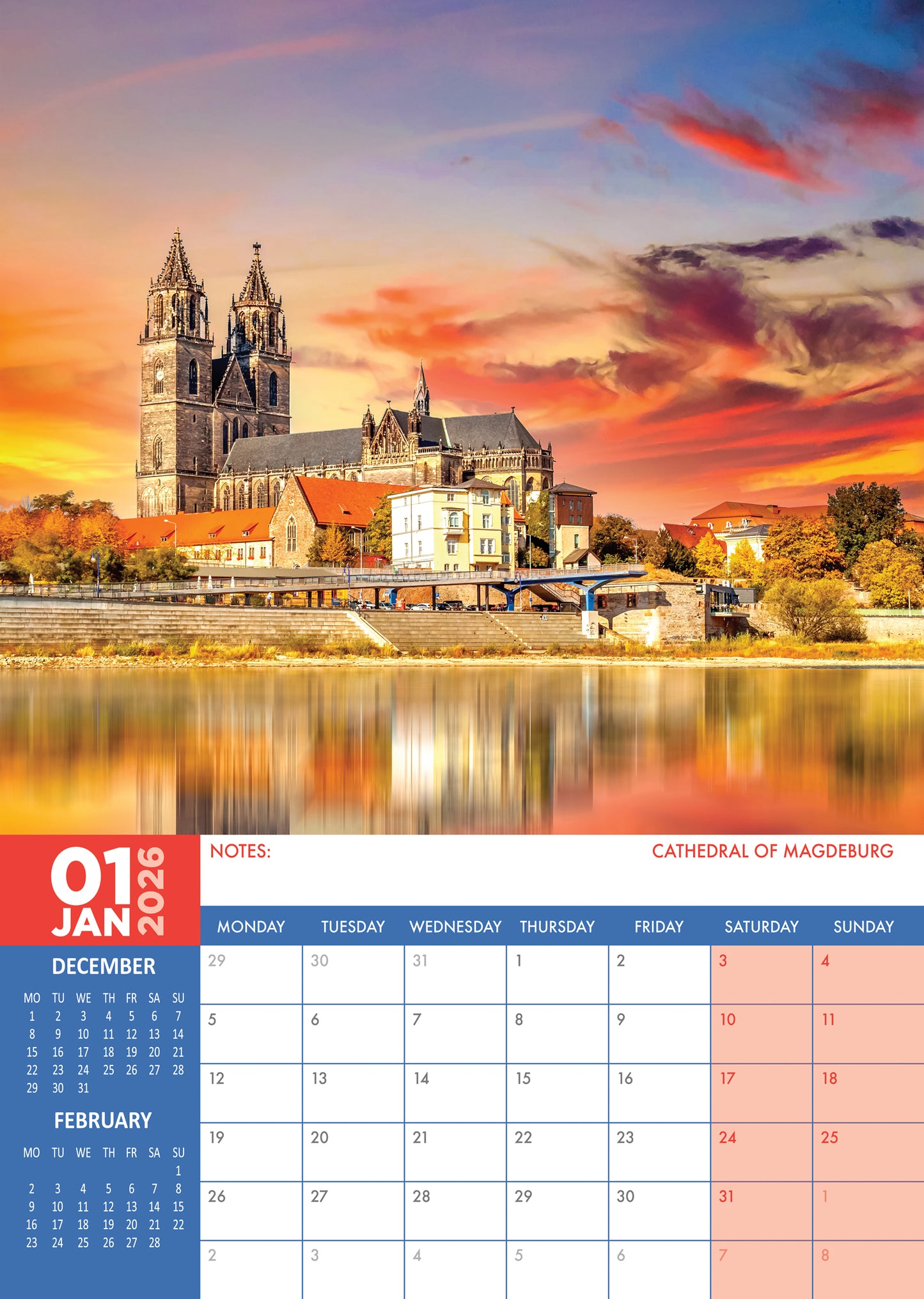Germany - A3 Calendar 2026