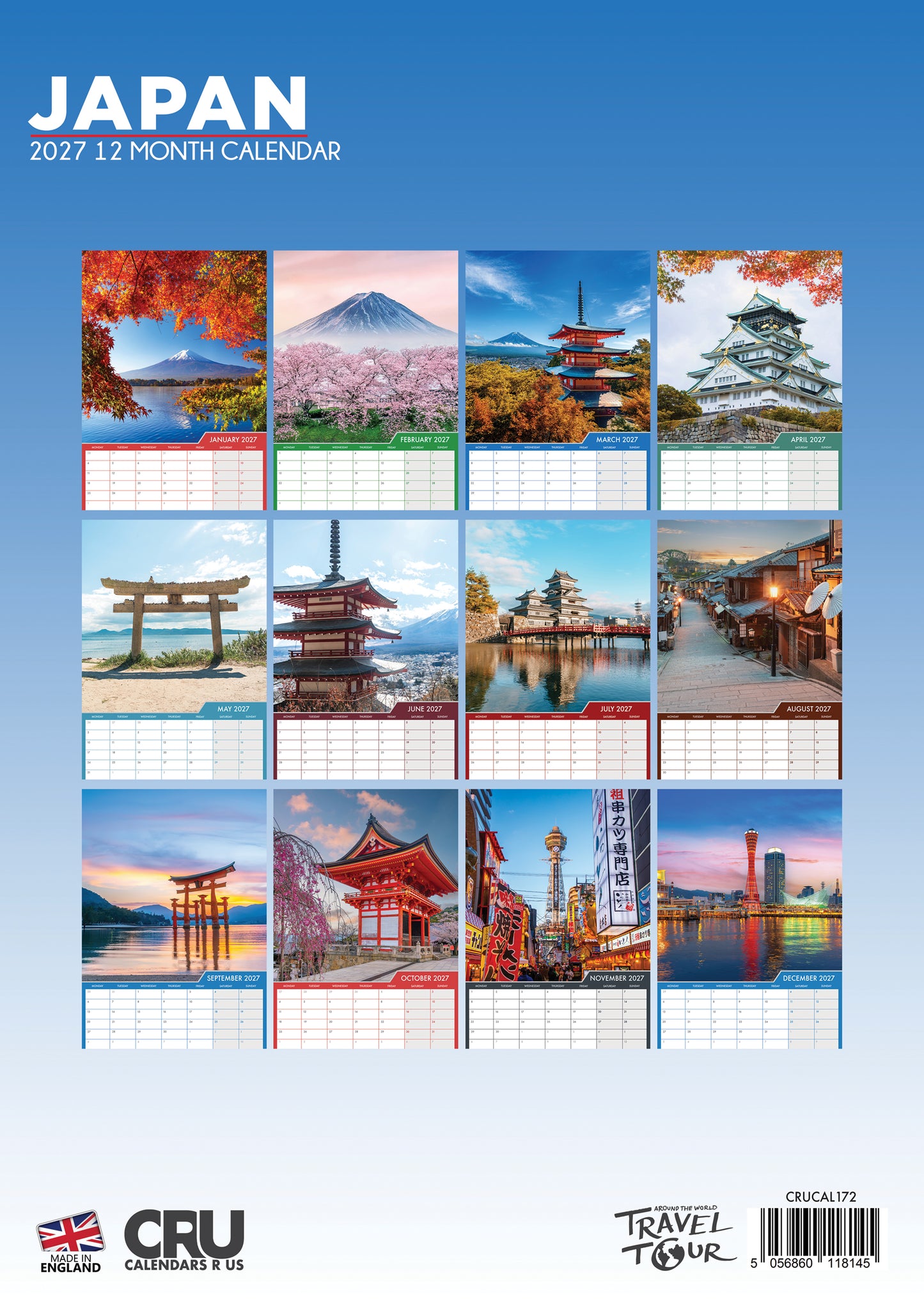 Japan - A3 Calendar 2027
