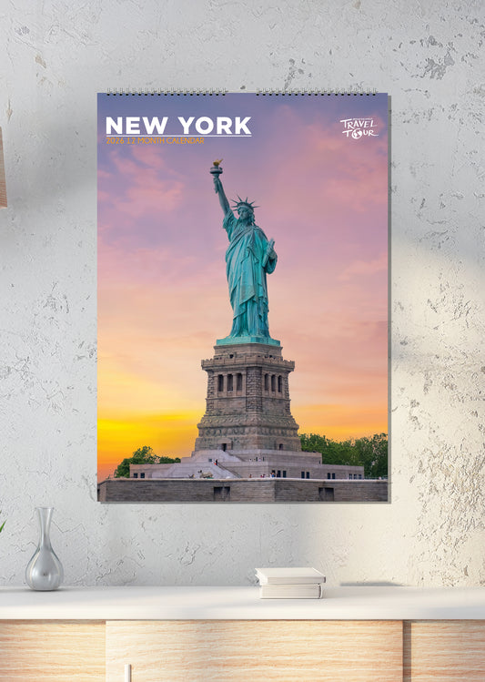 New York - A3 Calendar 2026