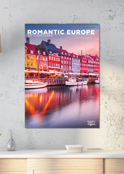 Romantic Europe - A3 Calendar 2027