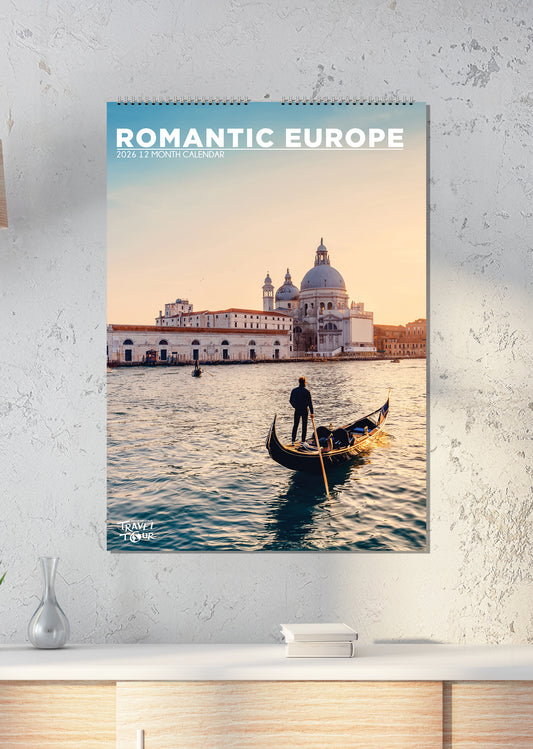 Romantic Europe - A3 Calendar 2026