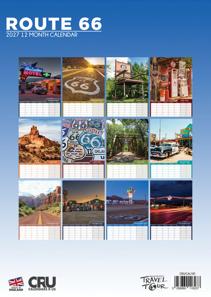Route 66 - A3 Calendar 2027