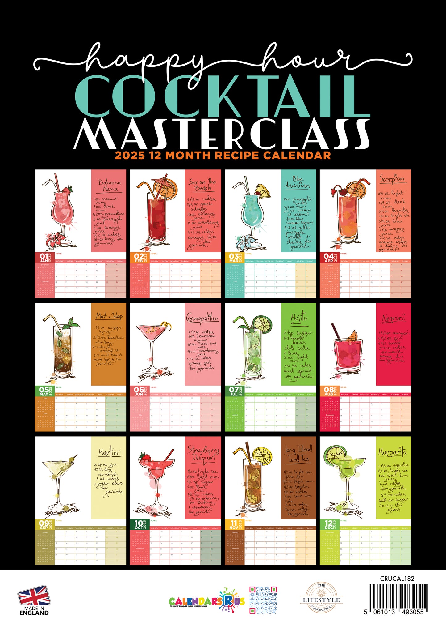 Cocktail Masterclass Calendar 2025