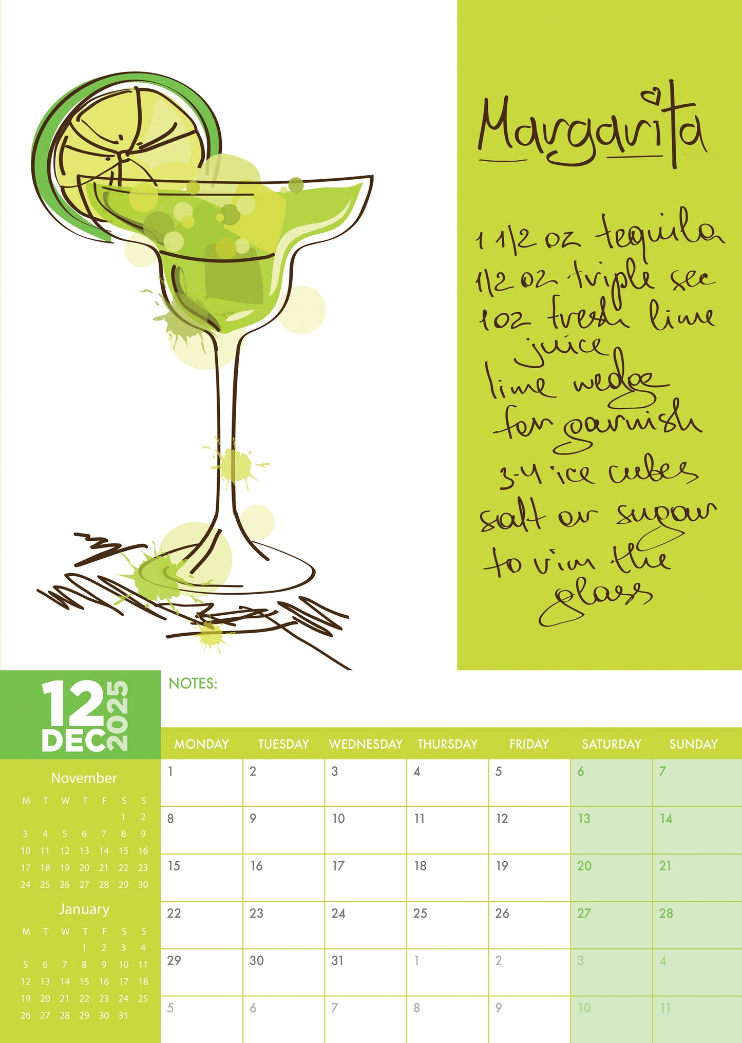 Cocktail Masterclass Calendar 2025