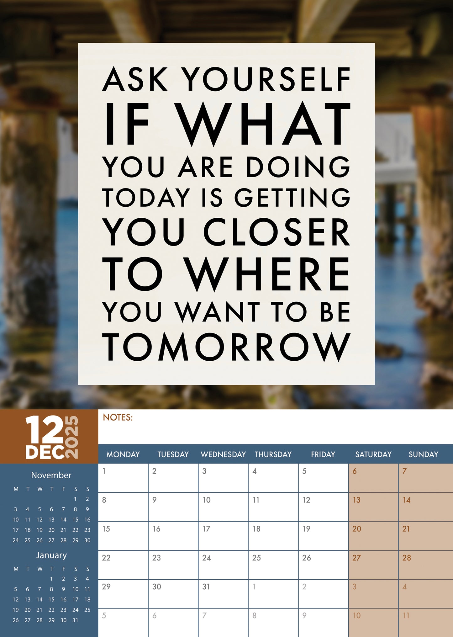 Inspirational Quotes Calendar 2025