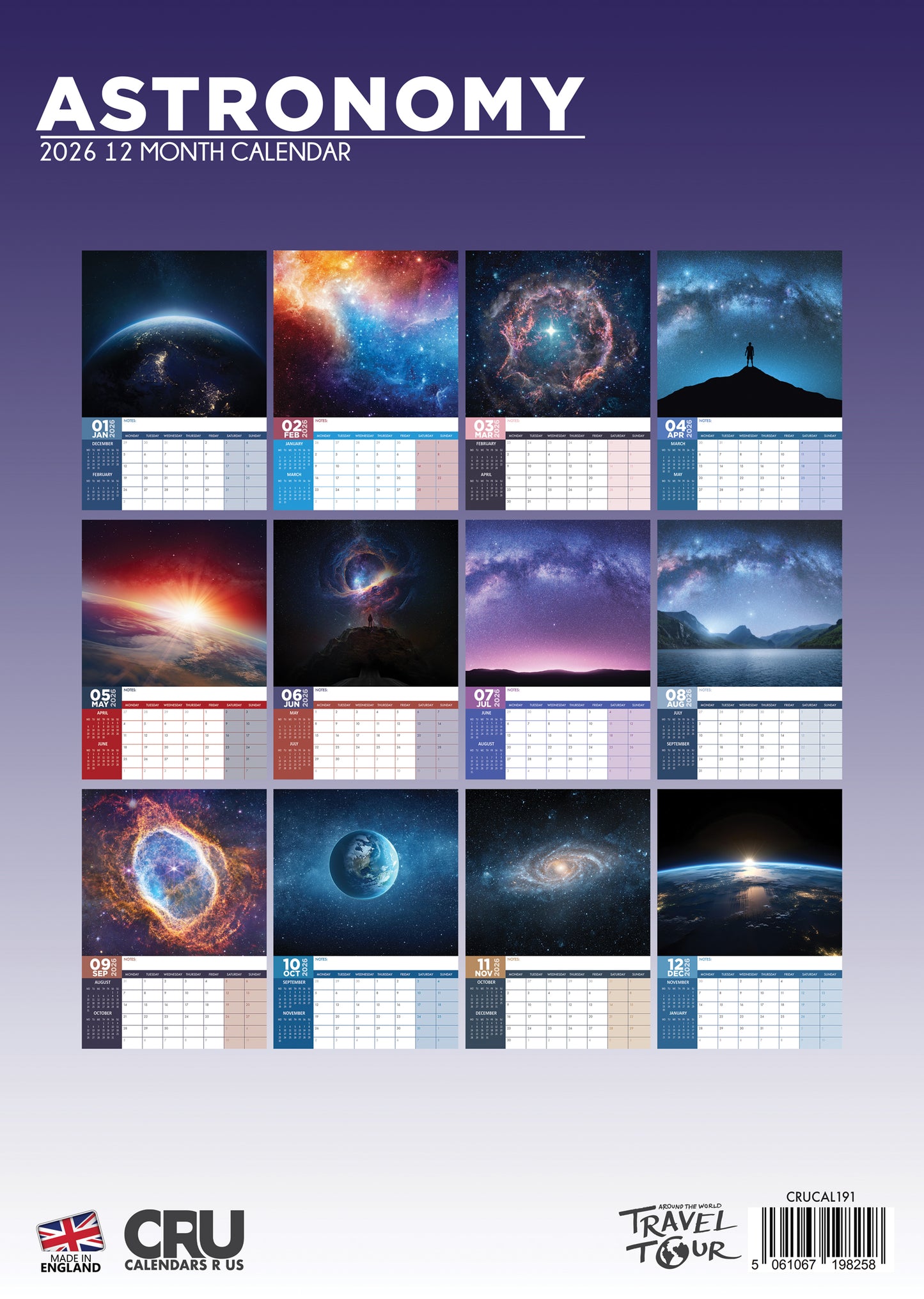 Astronomy - A3 Calendar 2026