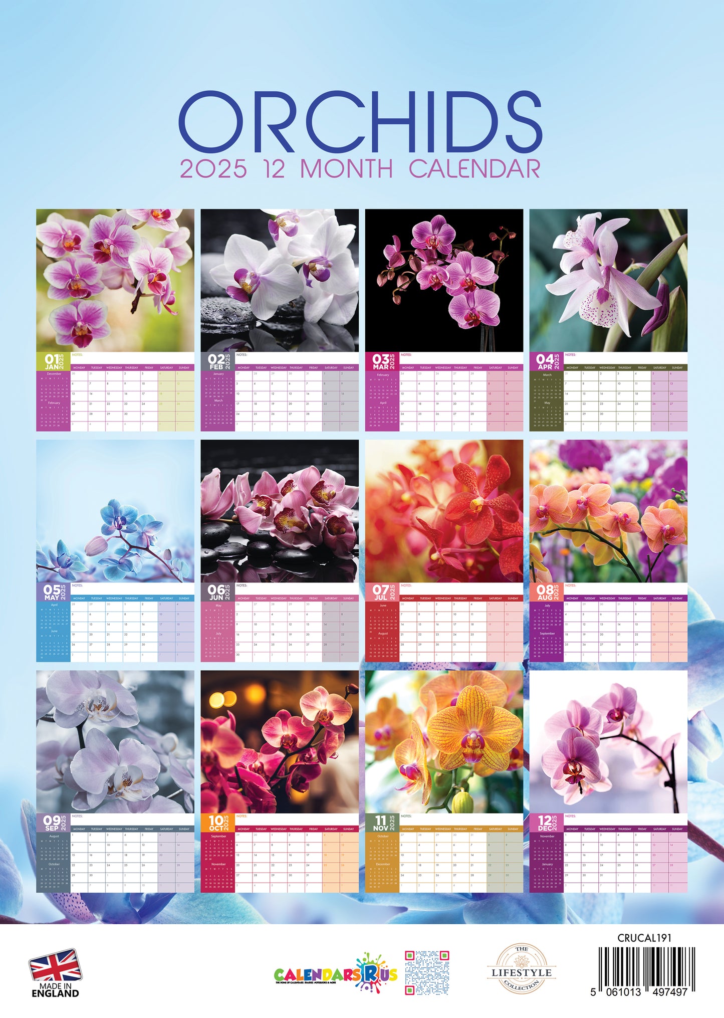 Orchids Calendar 2025