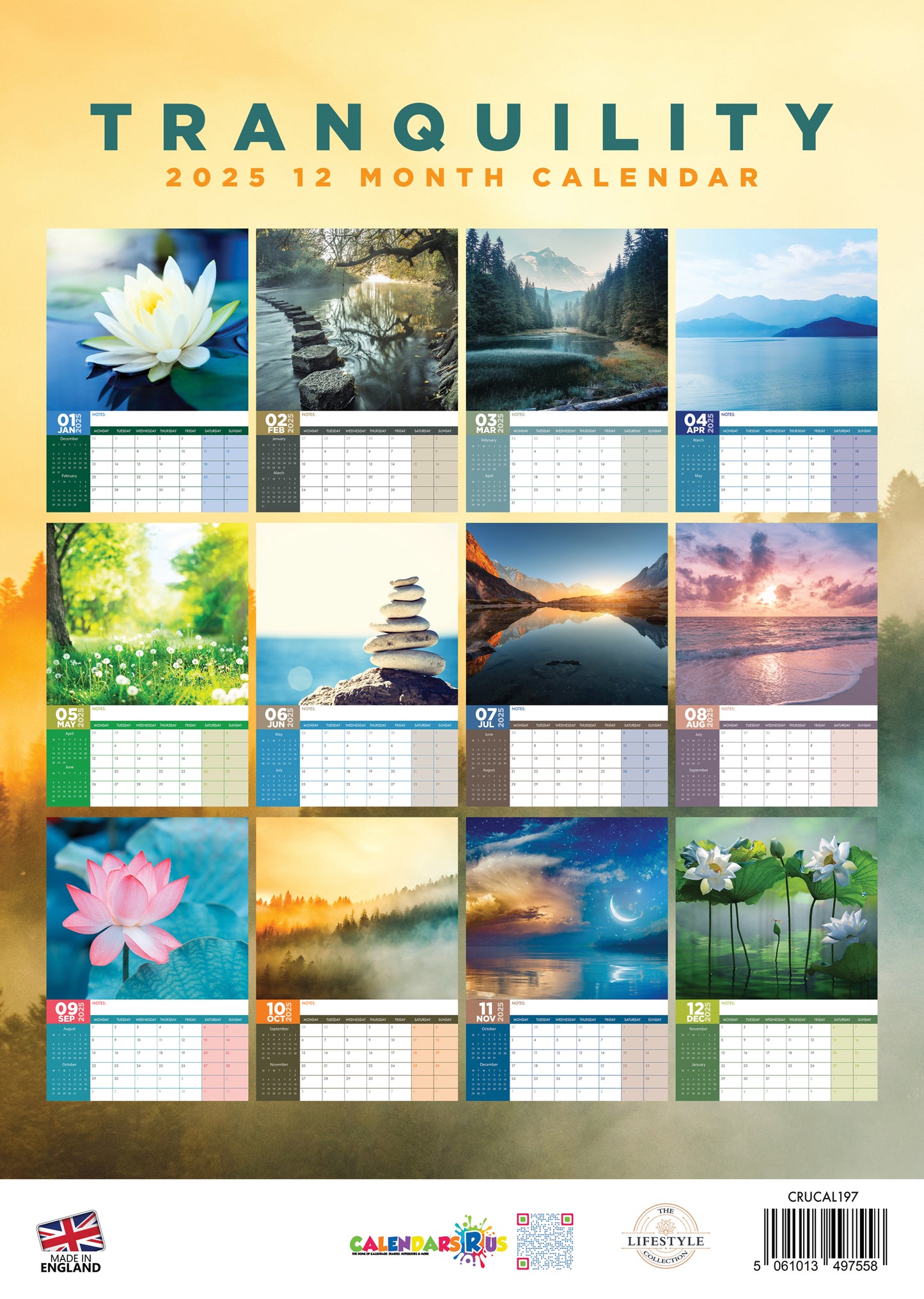 Tranquility Calendar 2025