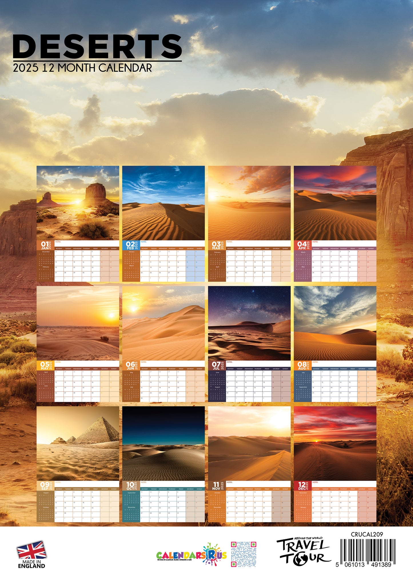 Deserts Calendar 2025