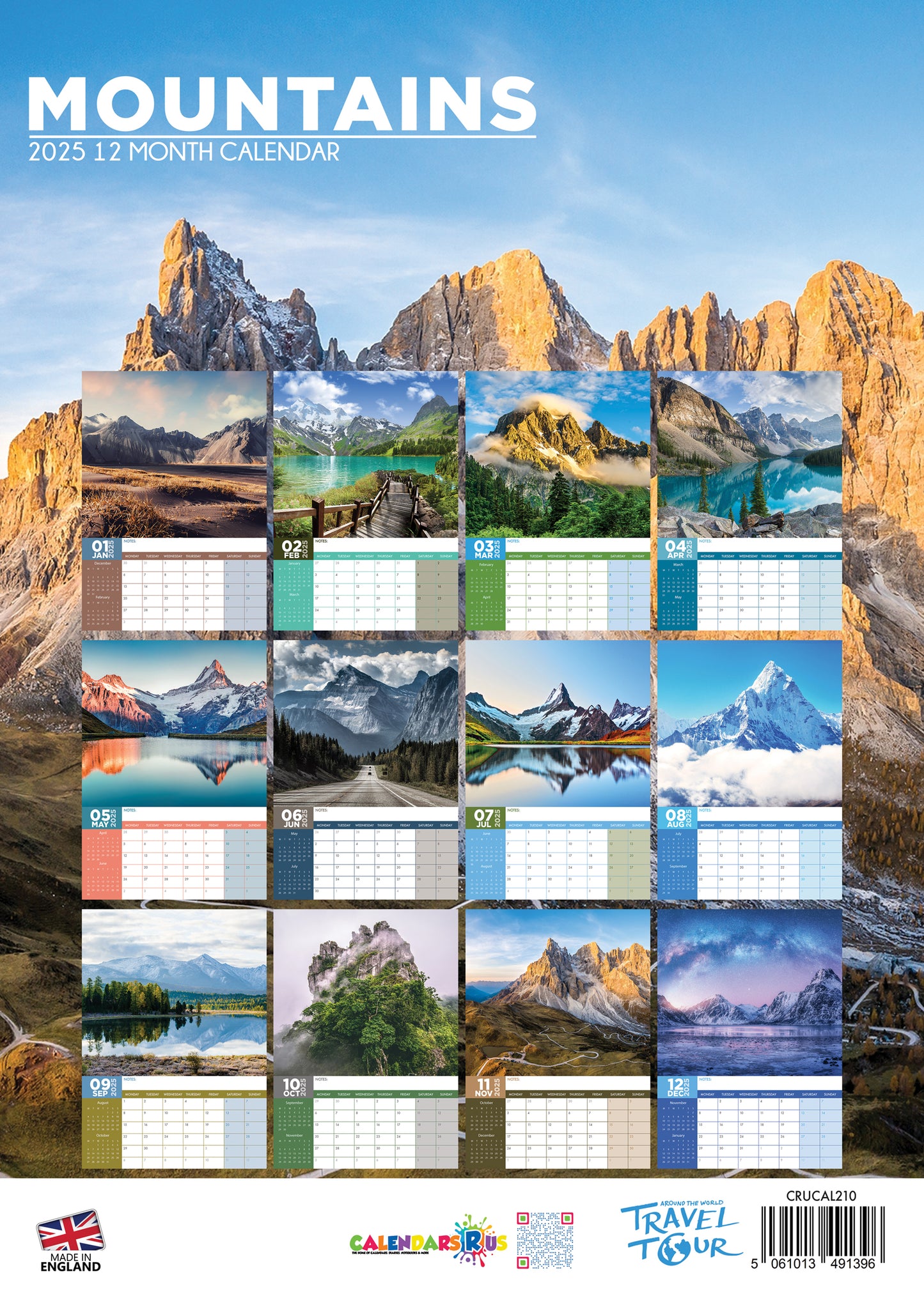 Mountains Calendar 2025