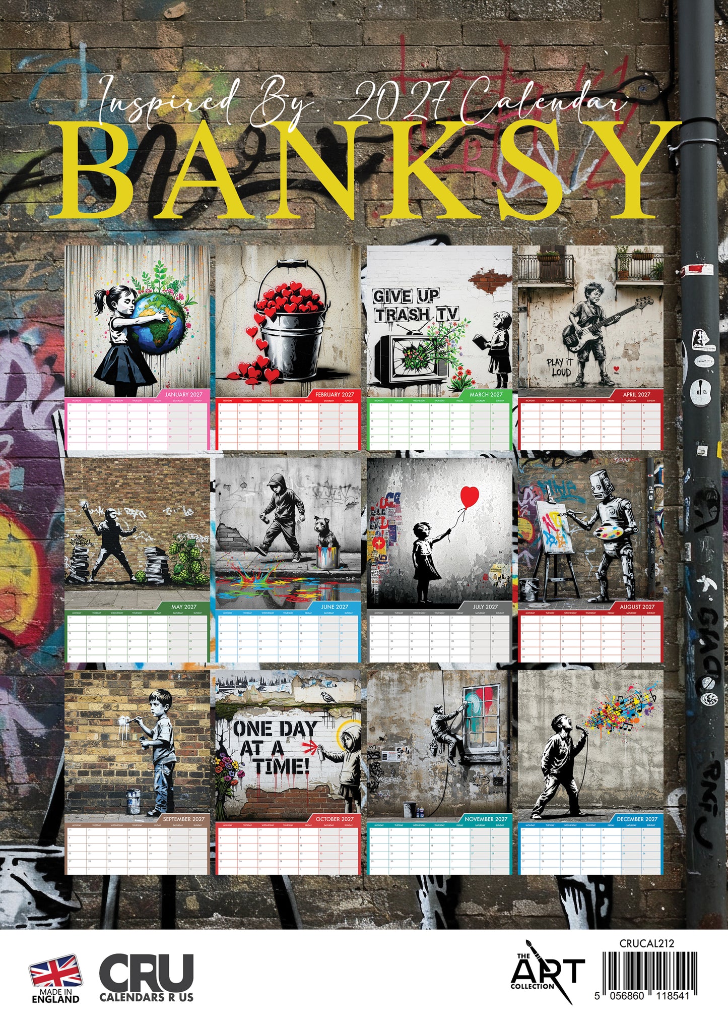 Banksy Calendar - A3 Calendar 2027
