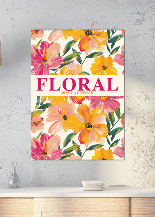 Floral Art - A3 Calendar 2027