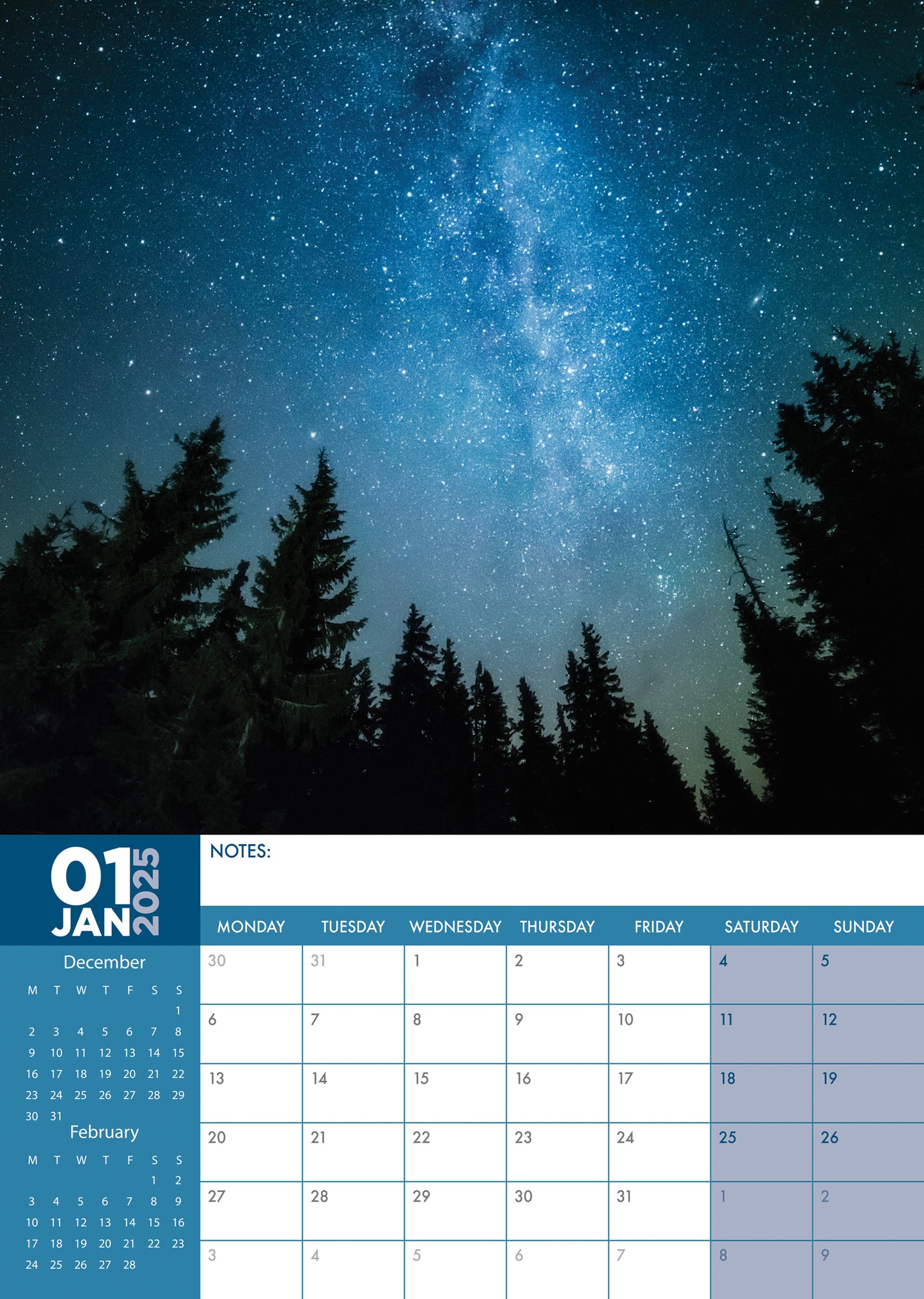 Stargazing Calendar 2025