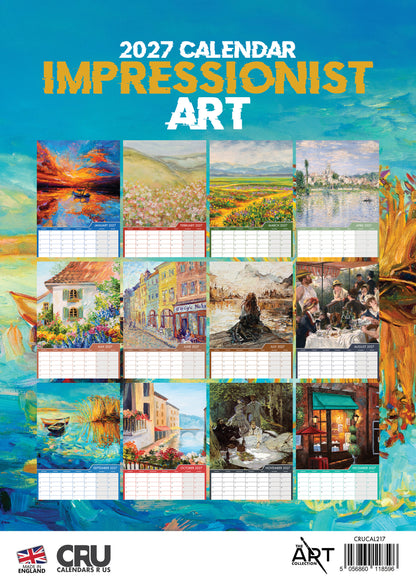 Impressionist - A3 Calendar 2027