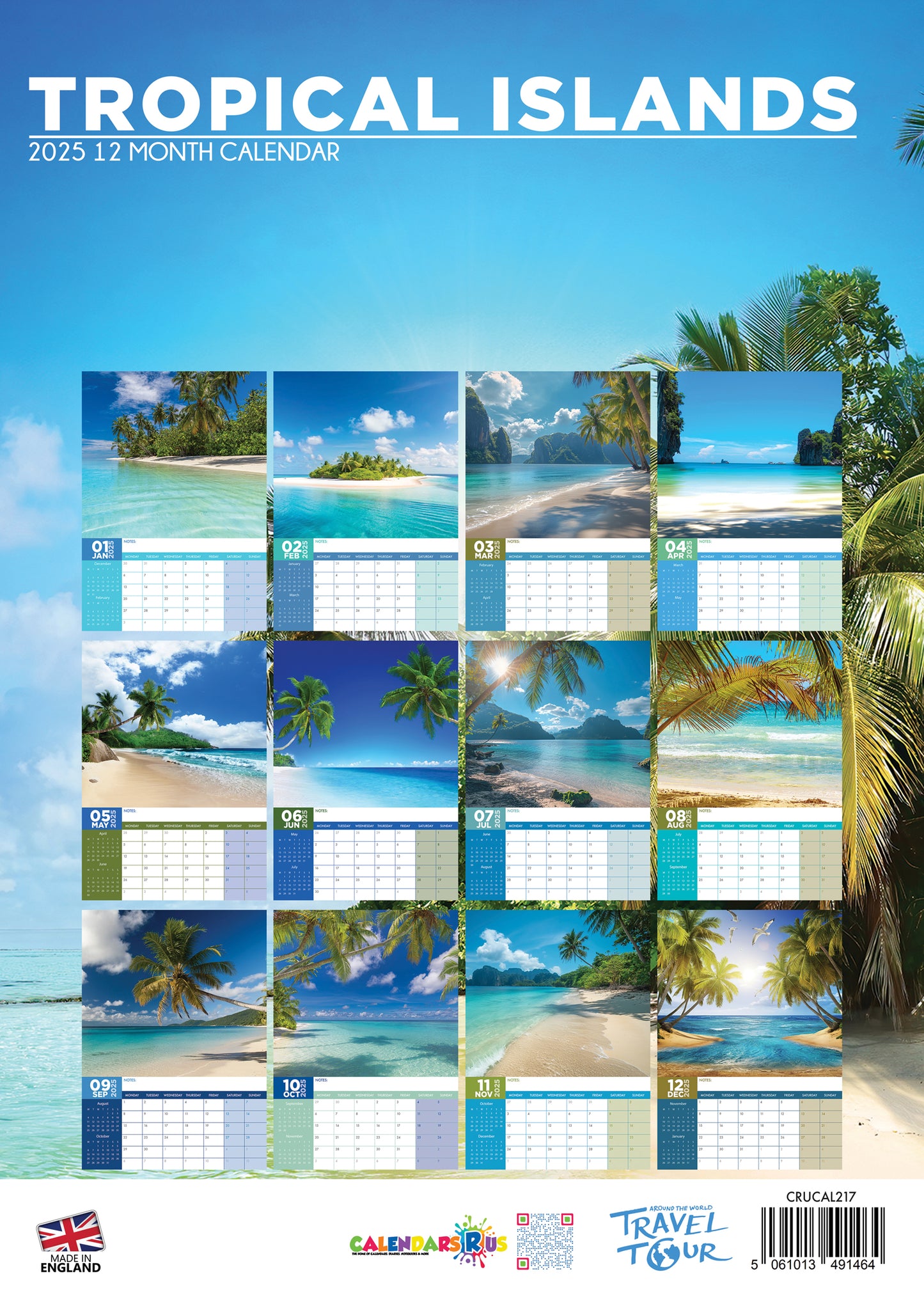 Tropical Islands Calendar 2025