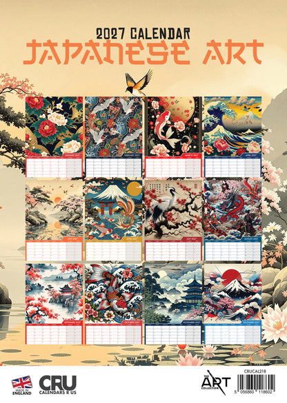 Japanese Art - A3 Calendar 2027