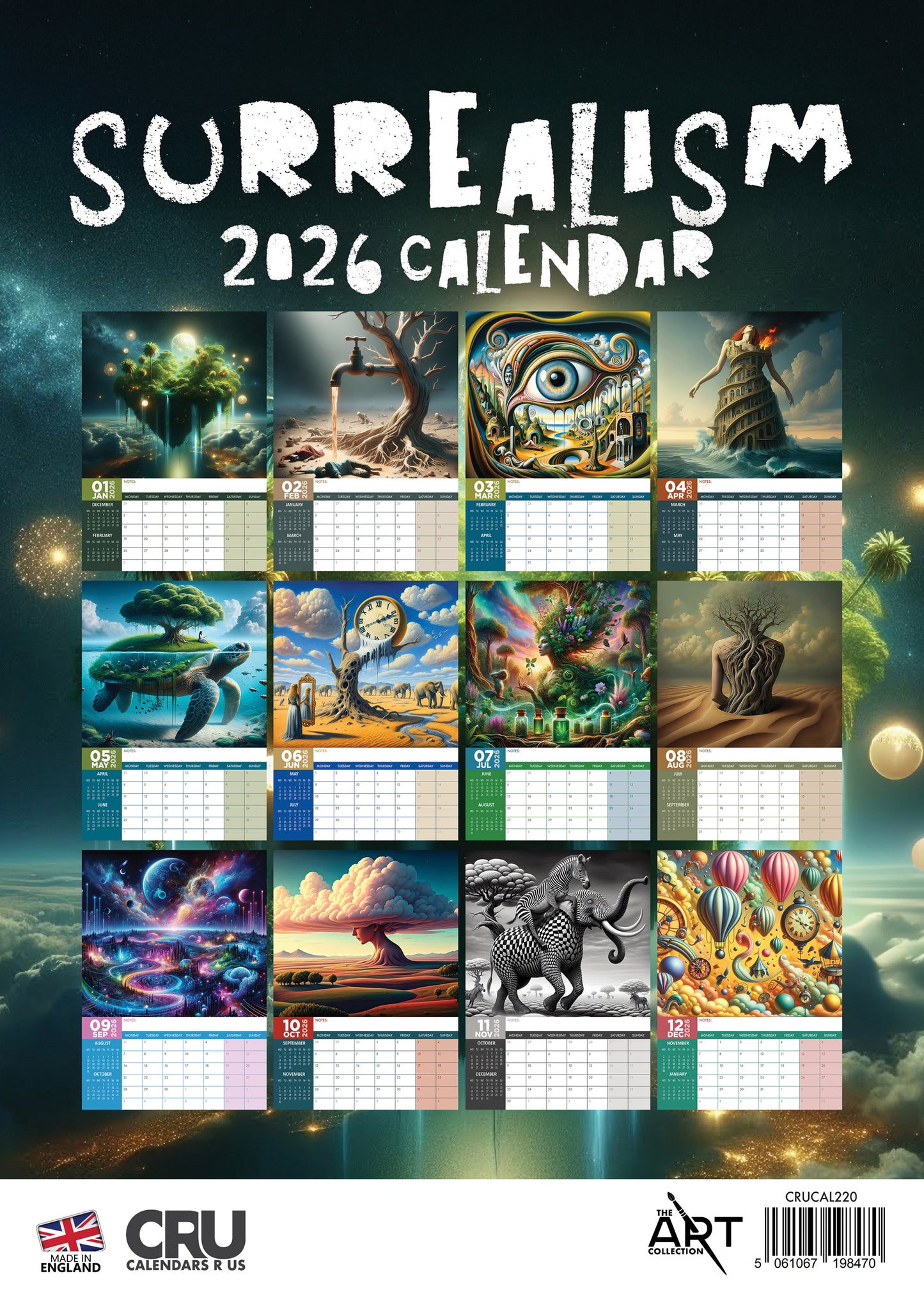 Modern Surrealism - A3 Calendar 2026