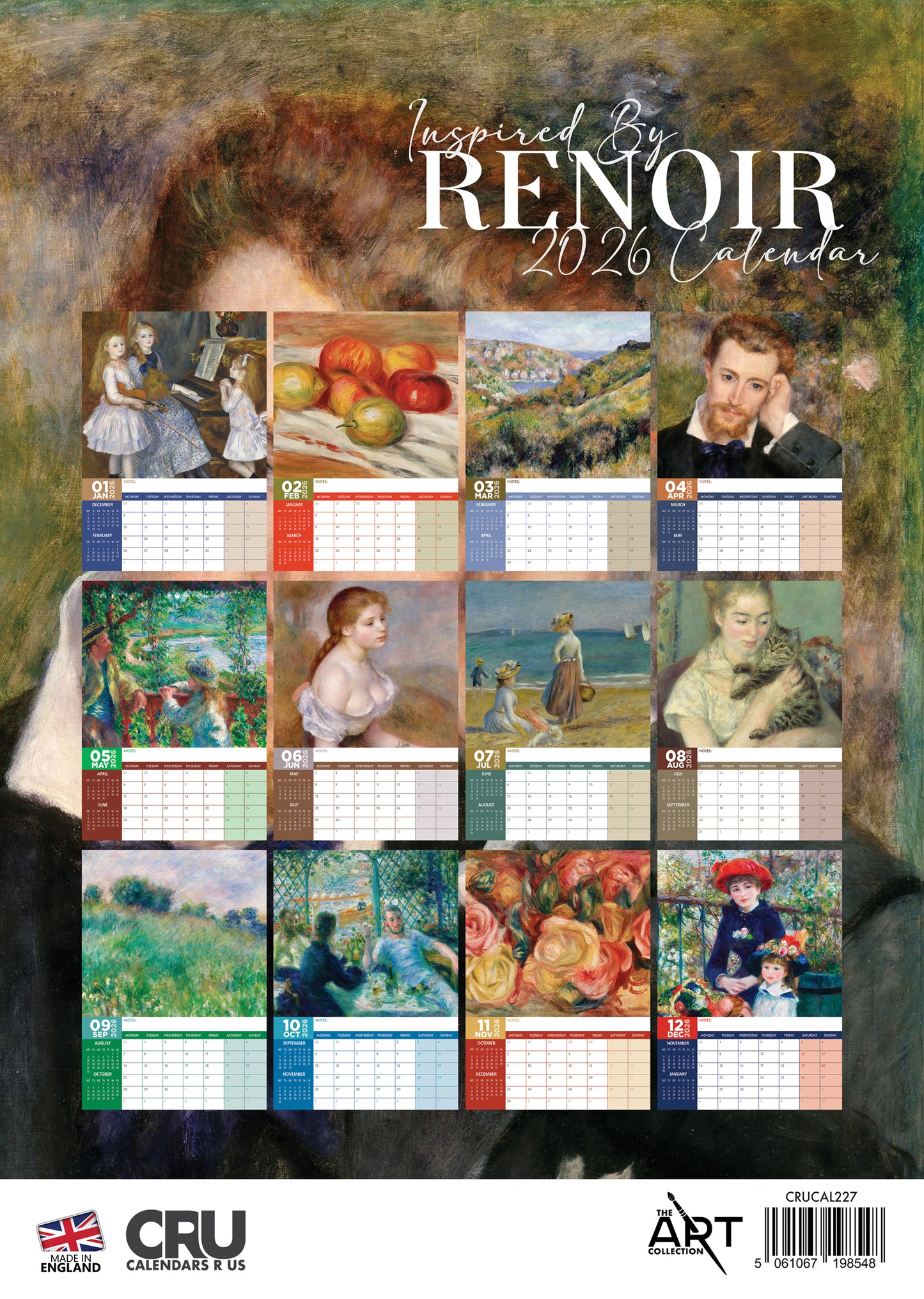 Renoir - A3 Calendar 2026